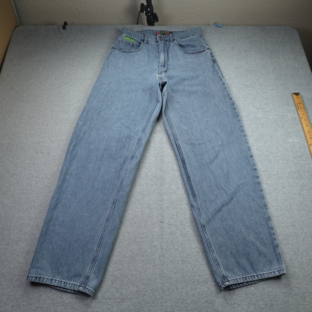 Empyre Tori Jeans Womens 7 Blue Light Wash Y2K Baggy Skate Denim Streetwear